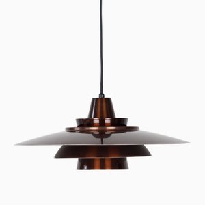 Lampada a sospensione vintage in alluminio di David Mogensen per Superlight, anni '80