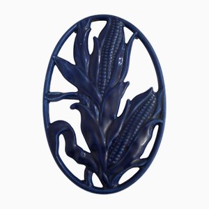 Corn Cob Trivet in Enameled Cast Iron, 1950s