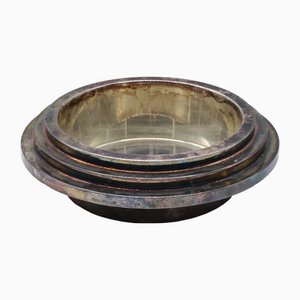 Silver-Plated Centerpiece by Ettore Sottsass for Cleto Munari, Italy, 1980s