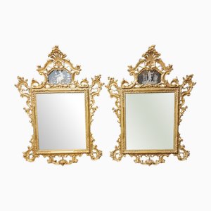 Large Antique Venetian Mirrors, 1850, Set of 2