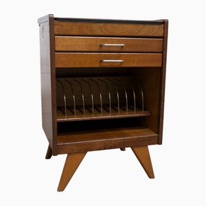 Atypical Bedside Table with Compass Legs, 1960s