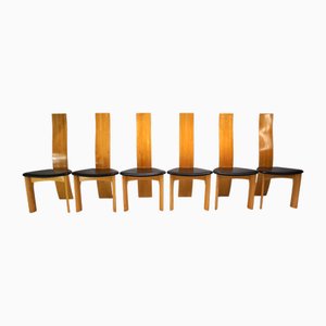Iris Dining Chairs by Bob Van Der Berghe for Tranekær Furniture, 1980s, Set of 6
