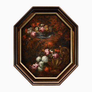 Circle of Francesca Volò Smiller detta Vincenzina, Still Life with Flowers, 17th Century, Oil on Canvas