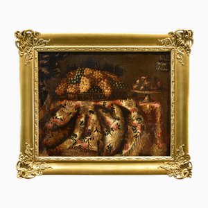 Antonio Gianlisi II / Il Cremonese, Natura morta con tappeti, 1700, Olio su tela