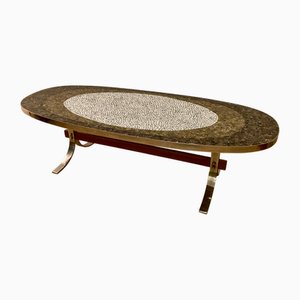 Mesa de sofá era espacial al estilo de Gaetano Sciolari, años 60