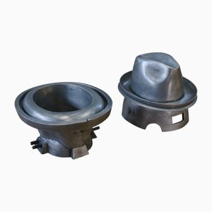 Molde para sombrero de aluminio fundido Jalard en Caussade, años 50