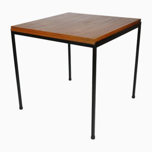 Extendable Walnut Dining Table with Metal Frame, 1960s