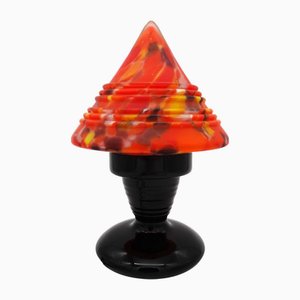 Art Deco Belgian Art Glass Table Lamp from Scailmont