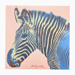 After Andy Warhol, Grevys Zebra Pink, 1980s, Print