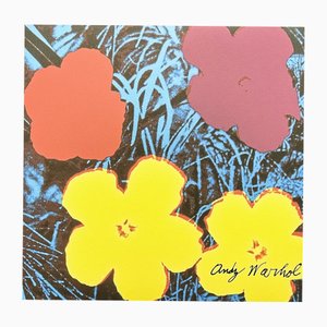 Después de Andy Warhol, Flowers Purple-Yellow, 80, Print