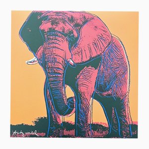 After Andy Warhol, Elephant Orange-Blue, 1980s, Print