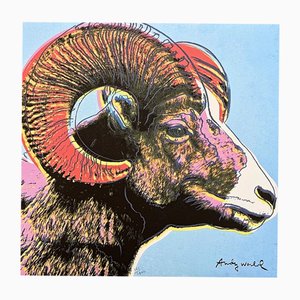 After Andy Warhol, Bighorn Ram Pink-Blue, 1980s, Print