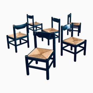 Carimate style Dining Chairs from MCM Design, Italy, 1970s, Set of 6