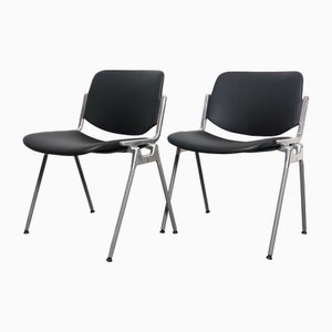 Set of DSC 106 Desk Chairs by Giancarlo Piretti for Castelli, 1965