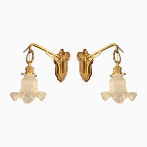 Appliques Murales Liberty, Italie, 1919, Set de 2