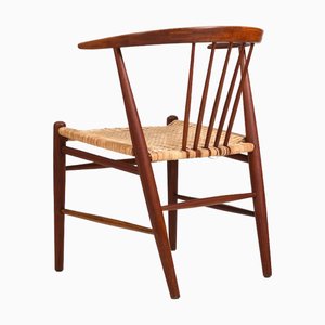 Chaise d'Appoint en Teck par Illum Wikkelsø pour N. Eilersen, 1960s