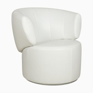 Butaca modelo 684 de cuero crema de Rolf Benz