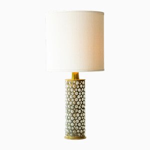 Messing Glas Tischlampen von R. Houben, 1970, 2er Set