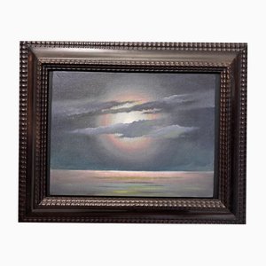 Thayat (Ernesto Michahelles), Luna Dietor Alle Nuvole, 1948, Oil on Board