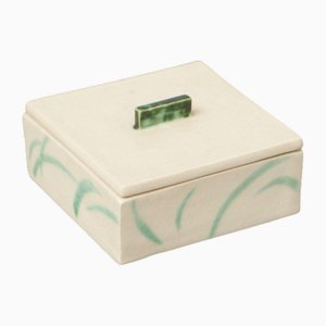Scatola Art Deco in ceramica, anni '30