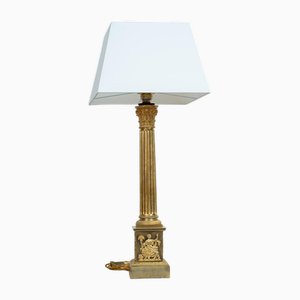 Antique French Empire Lamp Made of Finely Chiseled Gilt Bronze, Early 19th Century