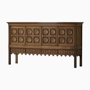 Mid-Century Modern Danish Sideboard in Oak by Henning Kjærnulf for Nyrup Møbelfabrik, 1960s