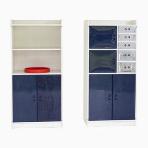 Modulare Aufbewahrungsschränke, 1960er, 2er Set