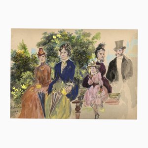 Alexander Hunter, High Society in Edinburgh, 1888, Aquarelle
