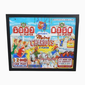 Flying Chariots Pinball Panel from D. Gottliebs & Co., 1963