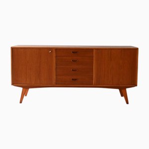 Danish Slant-Legged Teak Sideboard, Late 1950s