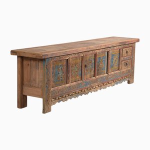 Antiker Fernsehschrank mit Originalgemälde, 1850er
