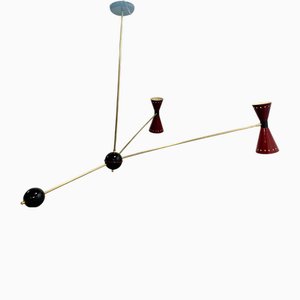 Tischlampe mit Gegengewicht, Italien, 1950er