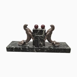 Art Deco Bookends from Maurice Frecourt, 1925, Set of 2