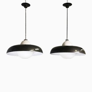 Italienische Mid-Century Moderne Hängelampe von Luigi Caccia Dominioni für Azucena, 1960er, 2er Set