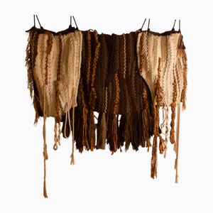 Mid Century Modern Wool Wall Textile Artwork, 1970