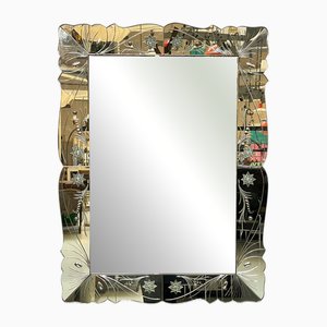 Italian Art Deco Mirror by Luigi Brusotti for La Permanente Mobili, 1940s