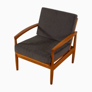 Vintage Armchair in Beech, 1960s