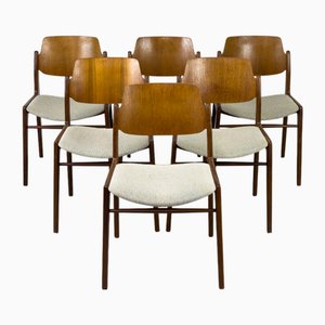 Teak Dining Chairs by Hartmut Lohmeyer for Wilkhahn, 1960s, Set of 6