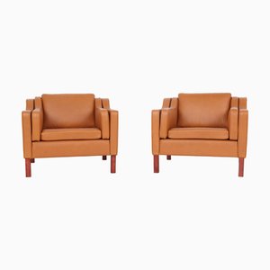 Set de Fauteuils en Cuir, Danemark, 1970s
