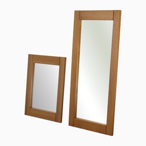 Elm Mirrors from Regain, 1980s, Set of 2