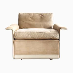 Mid-Century Modern Lounge Chair in Fiber Glass and Suede by Dieter Rams for Vitsoe, Germany, 1960s