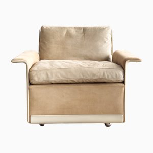 Fauteuil Mid-Century Moderne en Fibre de Verre et Suède par Dieter Rams pour Vitsoe, Allemagne, 1960s
