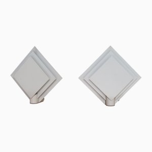 Bedside Lamps in Lacquered Sheet Metal by Lumiance, Holland, 1980s, Set of 2