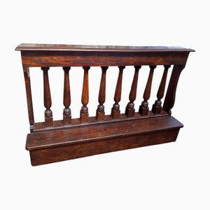 Balaustra antica in legno, metà XIX secolo