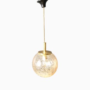 Globe Pendant Light from Glashütte Limburg, 1960s