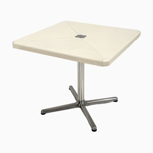 White Plana Folding Table by Giancarlo Piretti for Castelli, 1970s