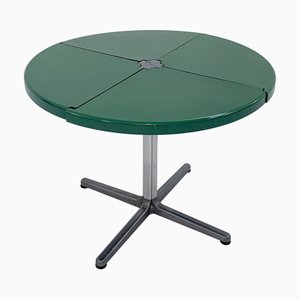 Green Plana Folding Table by Giancarlo Piretti for Castelli, 1970s