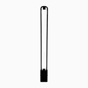 Black Uno Neon Lamp by Gian N. Gigante for Zerbetto, 1980s