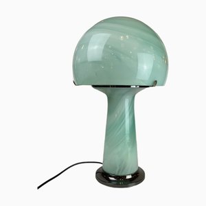 Lámpara de mesa de cristal de Murano, años 80