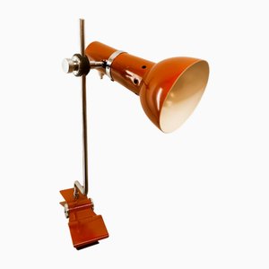 Clamp Light in Red Metal